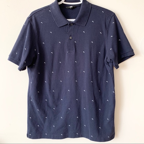 Uniqlo Other - Uniqlo Dolphin Pattern Polo Shirt